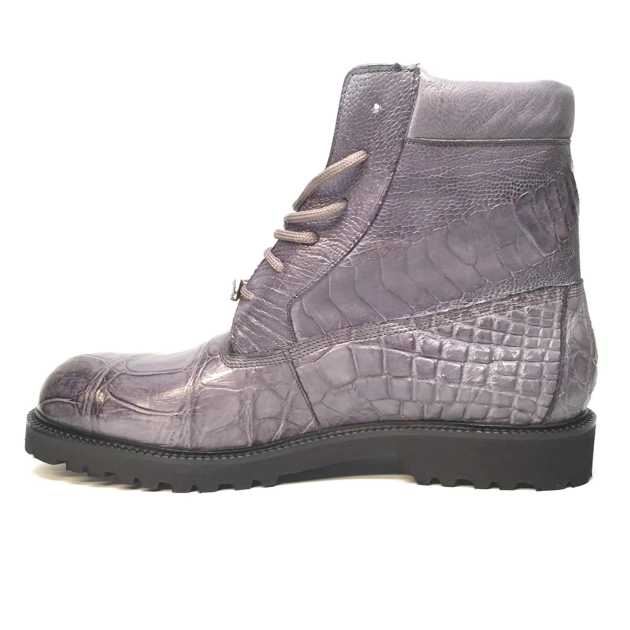 Mauri "Commando" Alligator/Ostrich Leg Combat Boot 4637