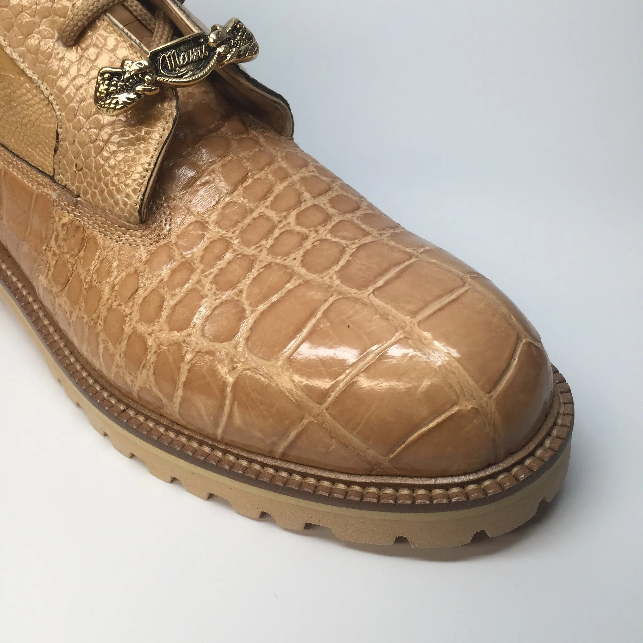 Mauri "Commando" Alligator/Ostrich Leg Combat Boot 4637