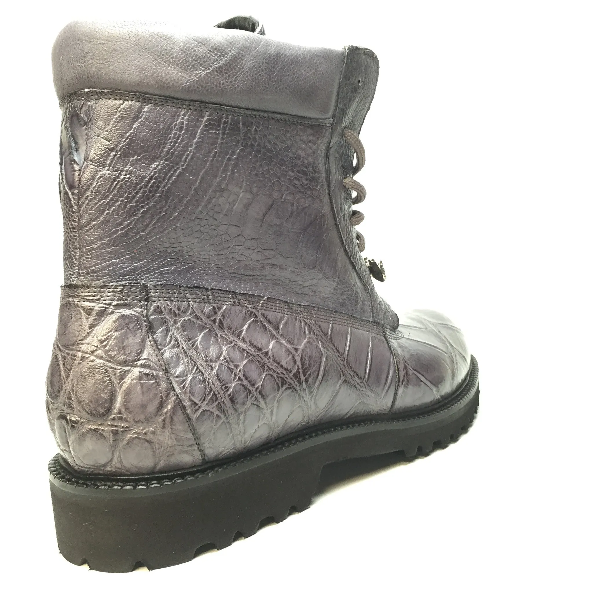 Mauri "Commando" Alligator/Ostrich Leg Combat Boot 4637