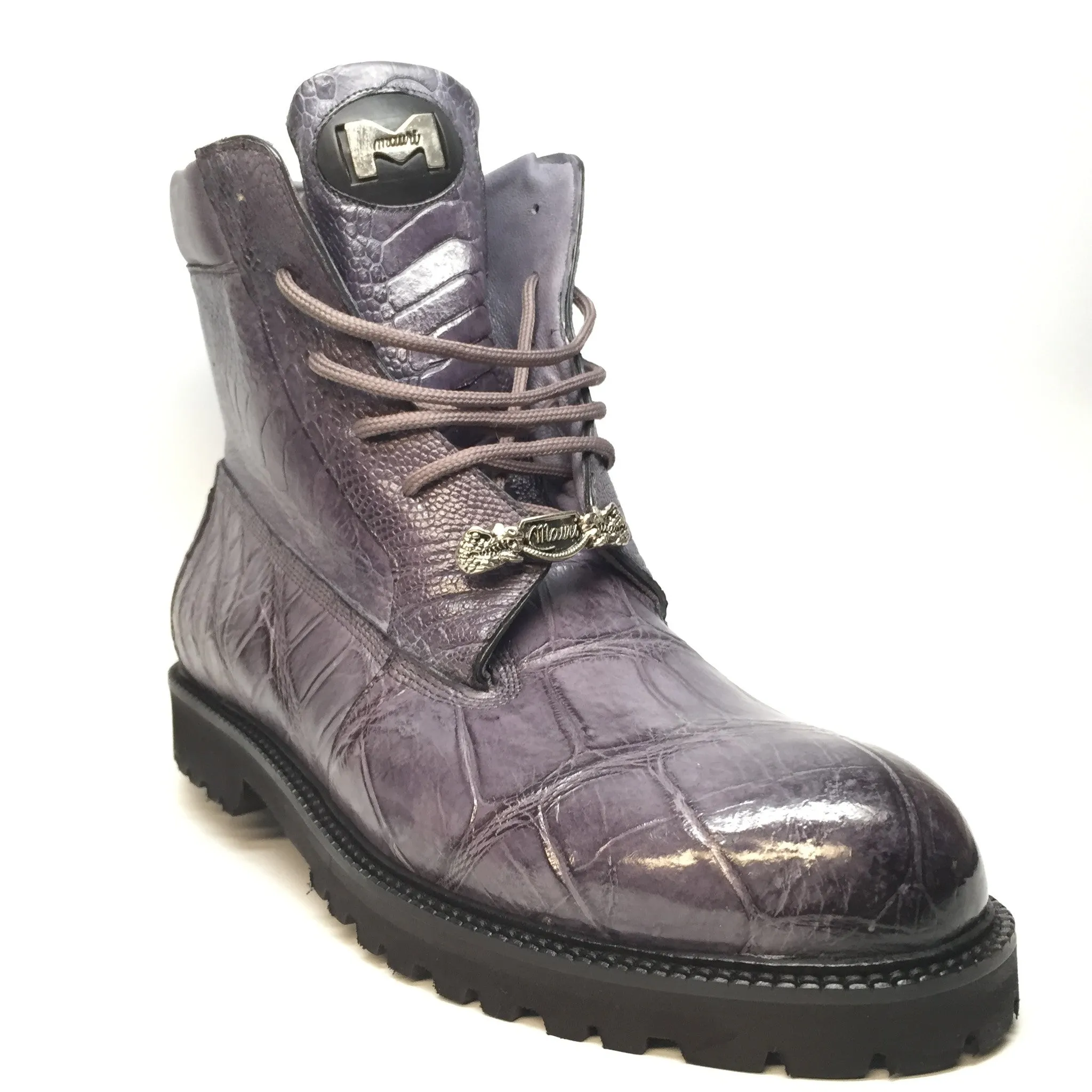 Mauri "Commando" Alligator/Ostrich Leg Combat Boot 4637