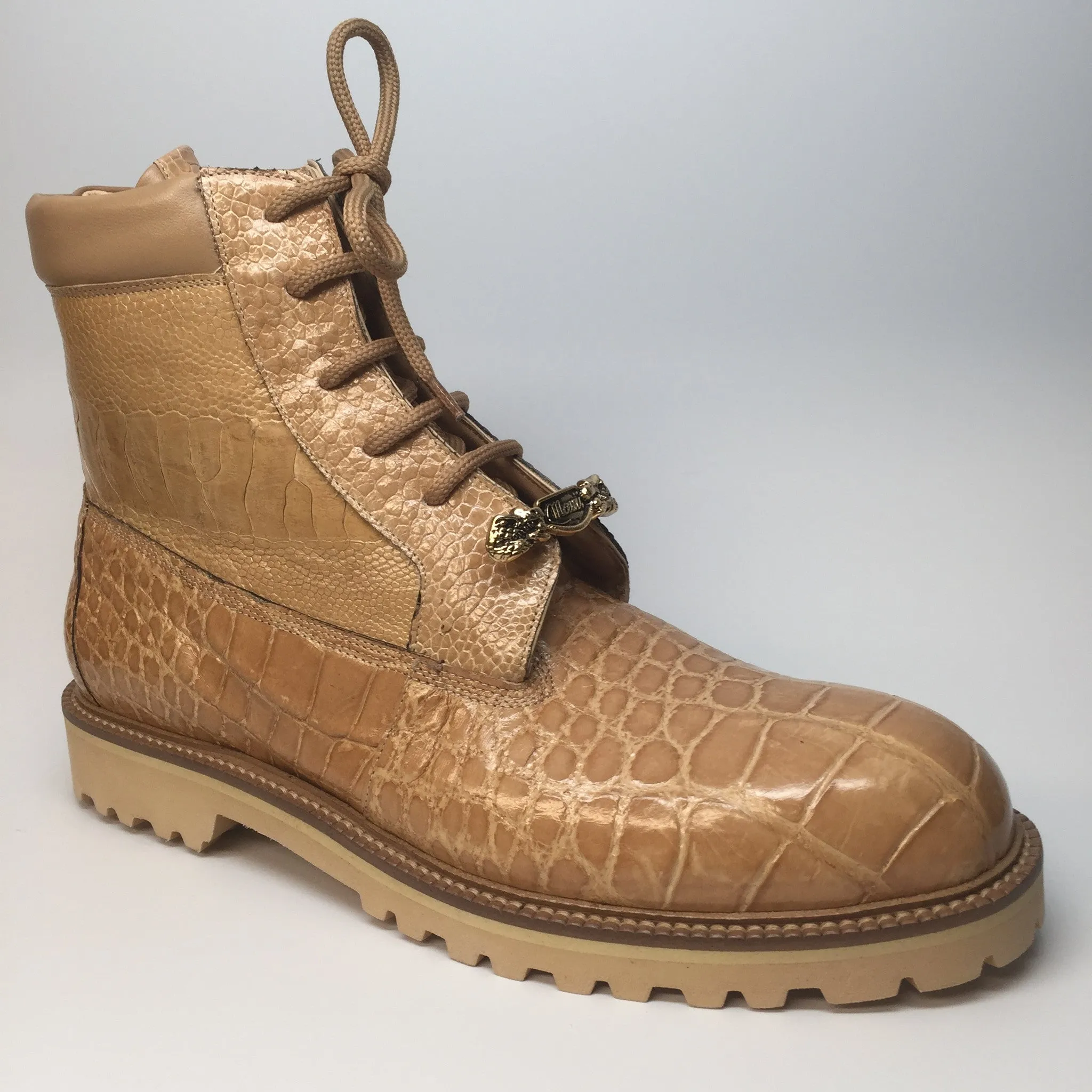 Mauri "Commando" Alligator/Ostrich Leg Combat Boot 4637