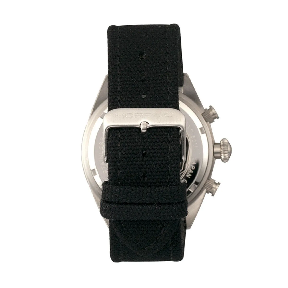 Morphic M53 Series Chronograph Fiber-Weaved Leather-Band Watch w/Date