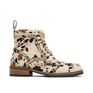 Ms. Belmont Appaloosa Wingtip Combat Boots