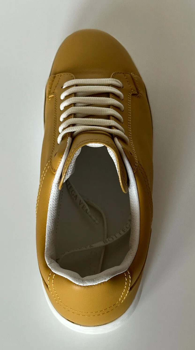 NIB $690 Bottega Veneta Calf Leather Butterscotch Sneakers 13 US (46 Eu) 578298