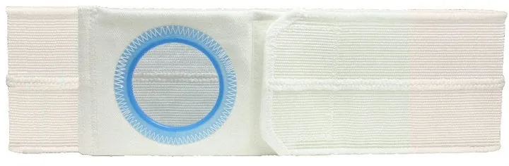 Nu-Hope 6701-Q Original 6" Flat Panel Ostomy Support Belt 2-7/8" x 3-3/8" Opening 1" From Bottom, Medium, Left (This Product Is Final Sale And Is Not Returnable)