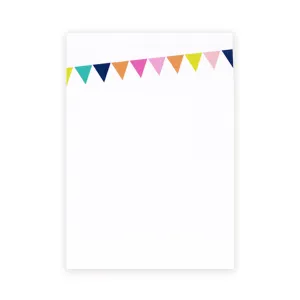 party pennants chunky notepad
