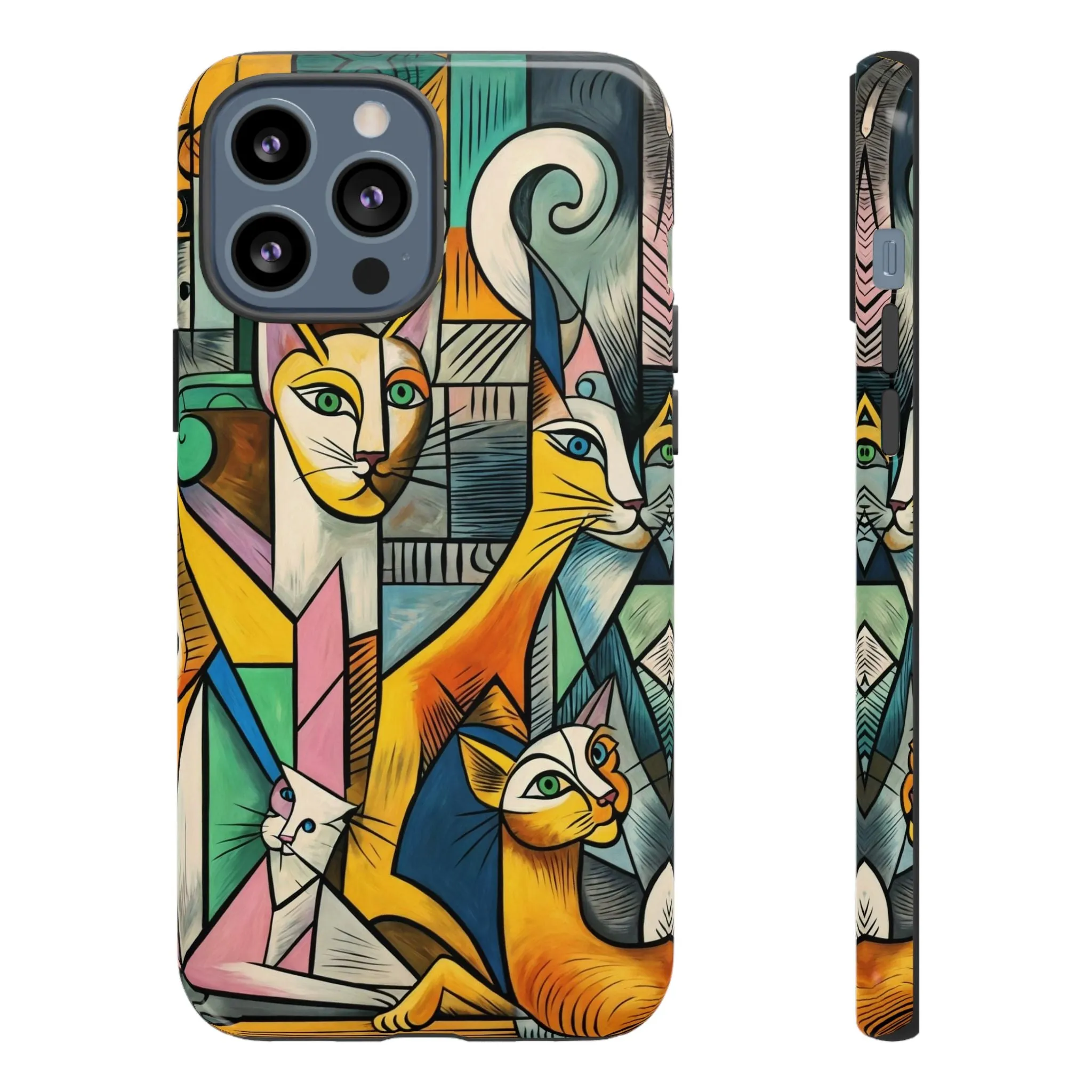 Picasso, cats, and cell phones collide in the most sarcastically stylish case you'll ever own