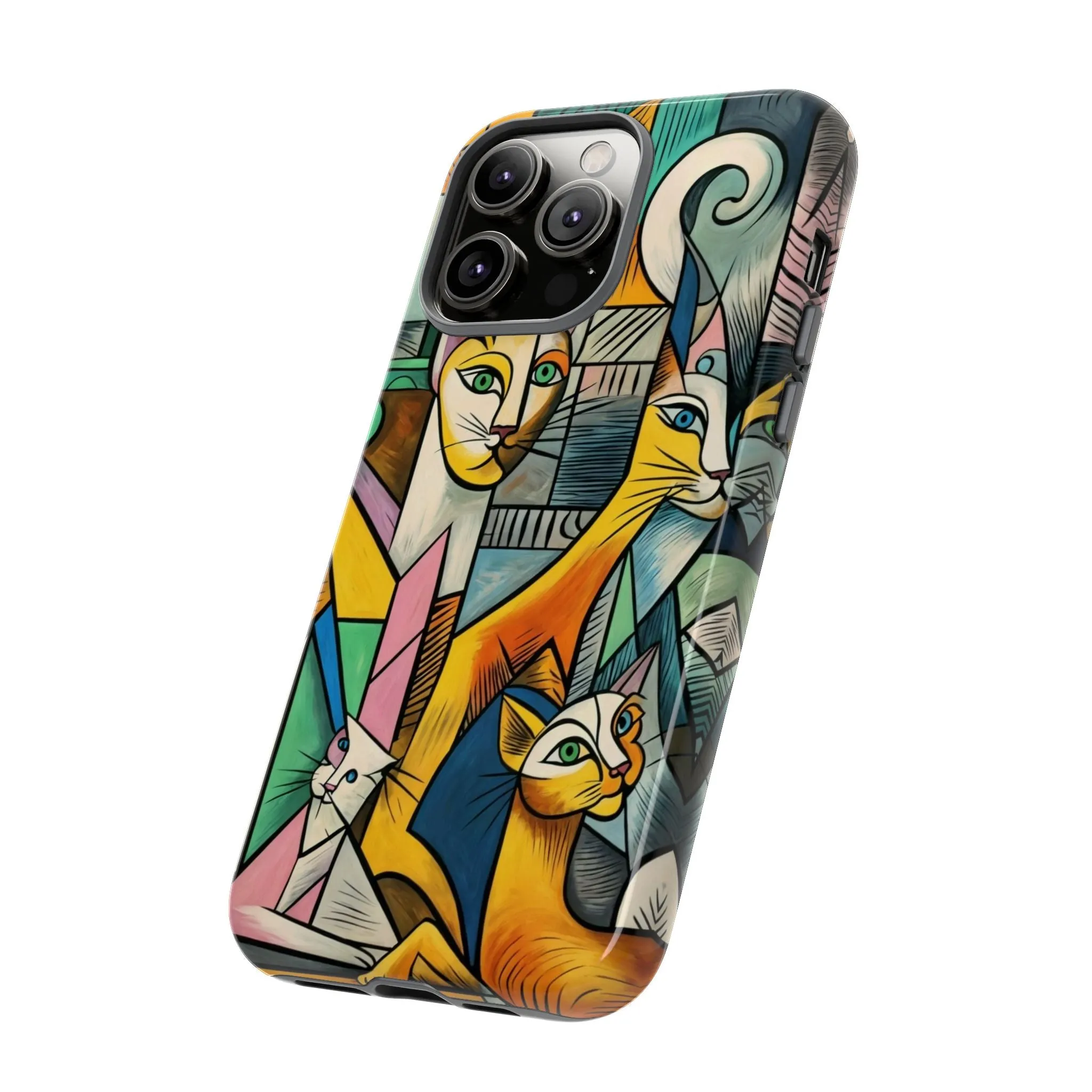 Picasso, cats, and cell phones collide in the most sarcastically stylish case you'll ever own
