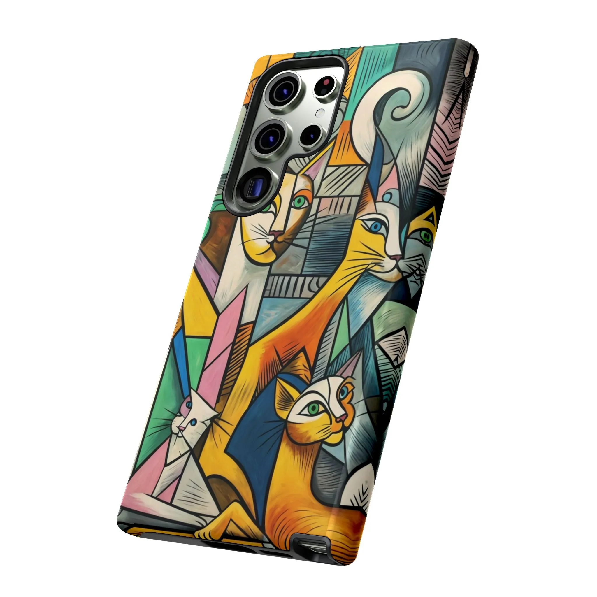 Picasso, cats, and cell phones collide in the most sarcastically stylish case you'll ever own