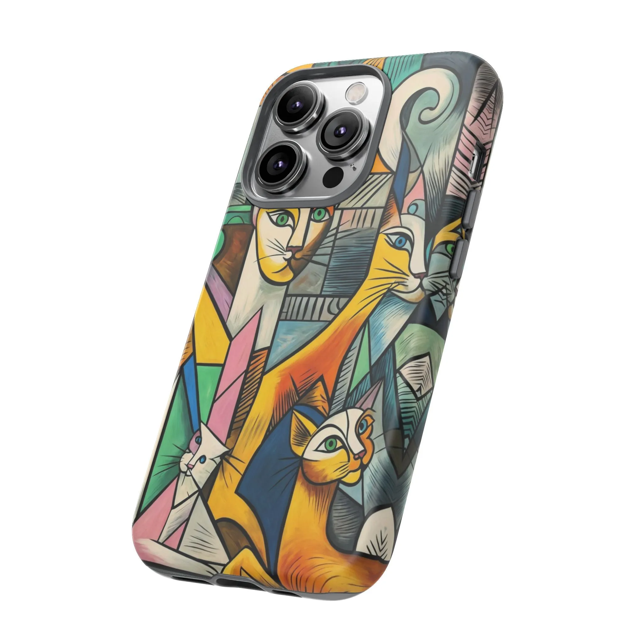 Picasso, cats, and cell phones collide in the most sarcastically stylish case you'll ever own