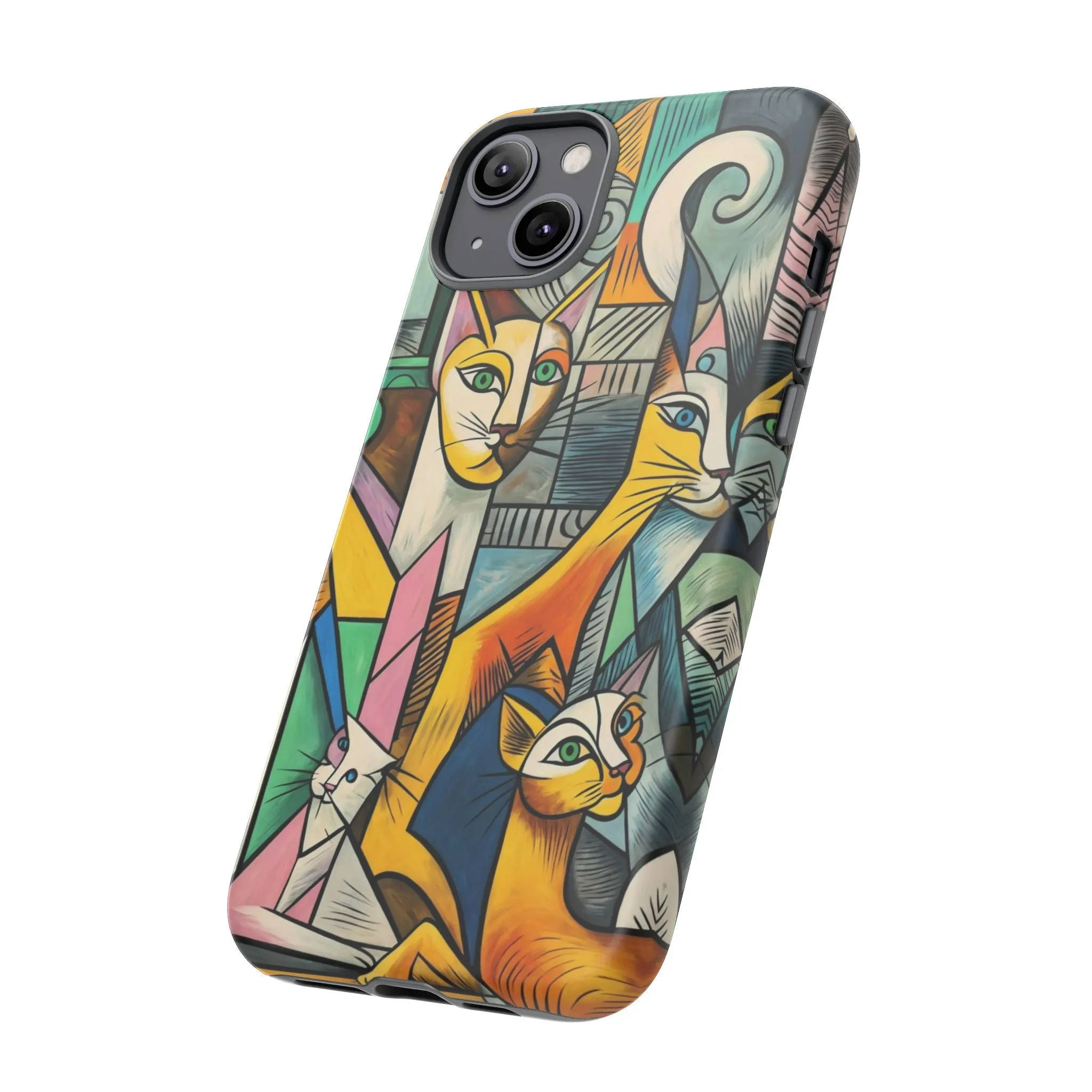 Picasso, cats, and cell phones collide in the most sarcastically stylish case you'll ever own