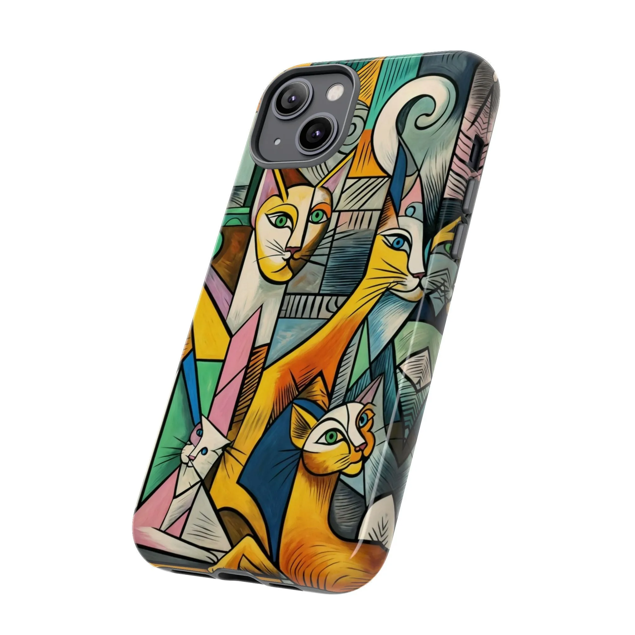 Picasso, cats, and cell phones collide in the most sarcastically stylish case you'll ever own