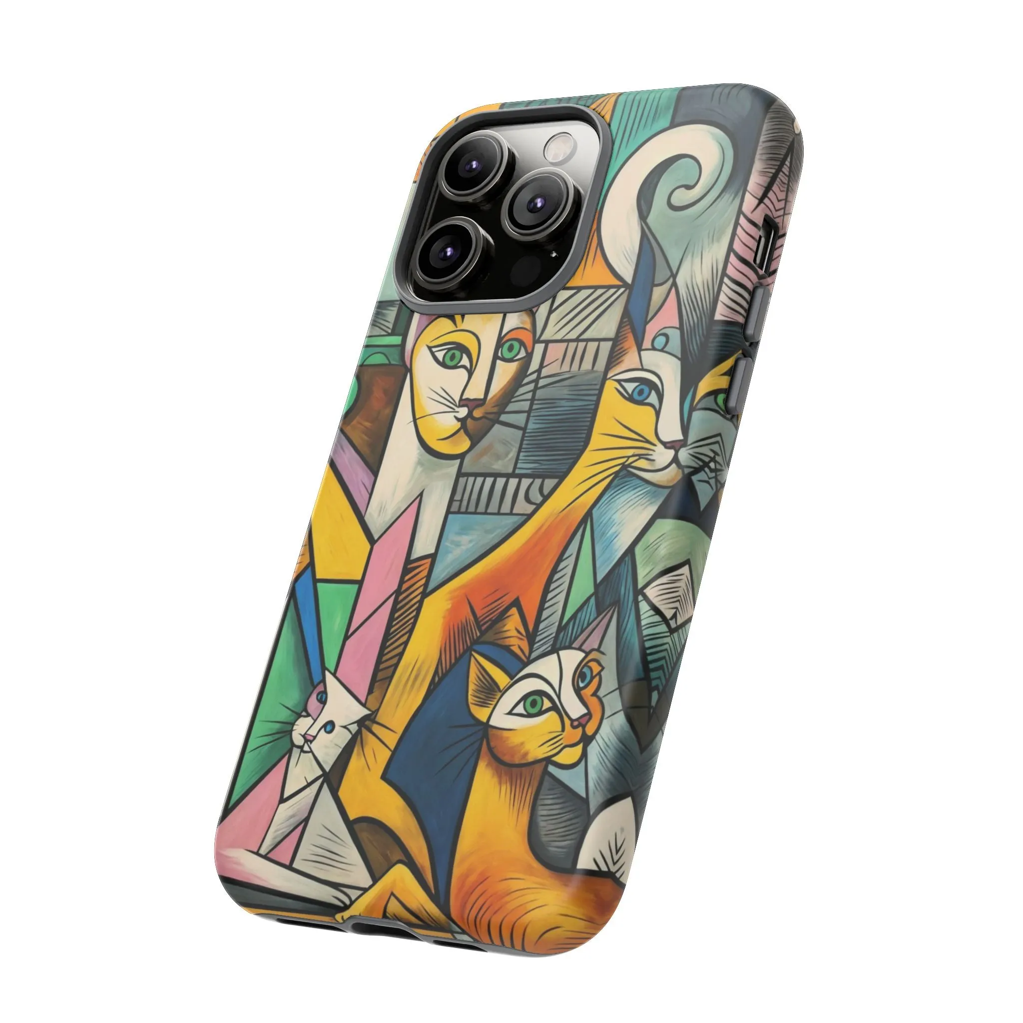 Picasso, cats, and cell phones collide in the most sarcastically stylish case you'll ever own