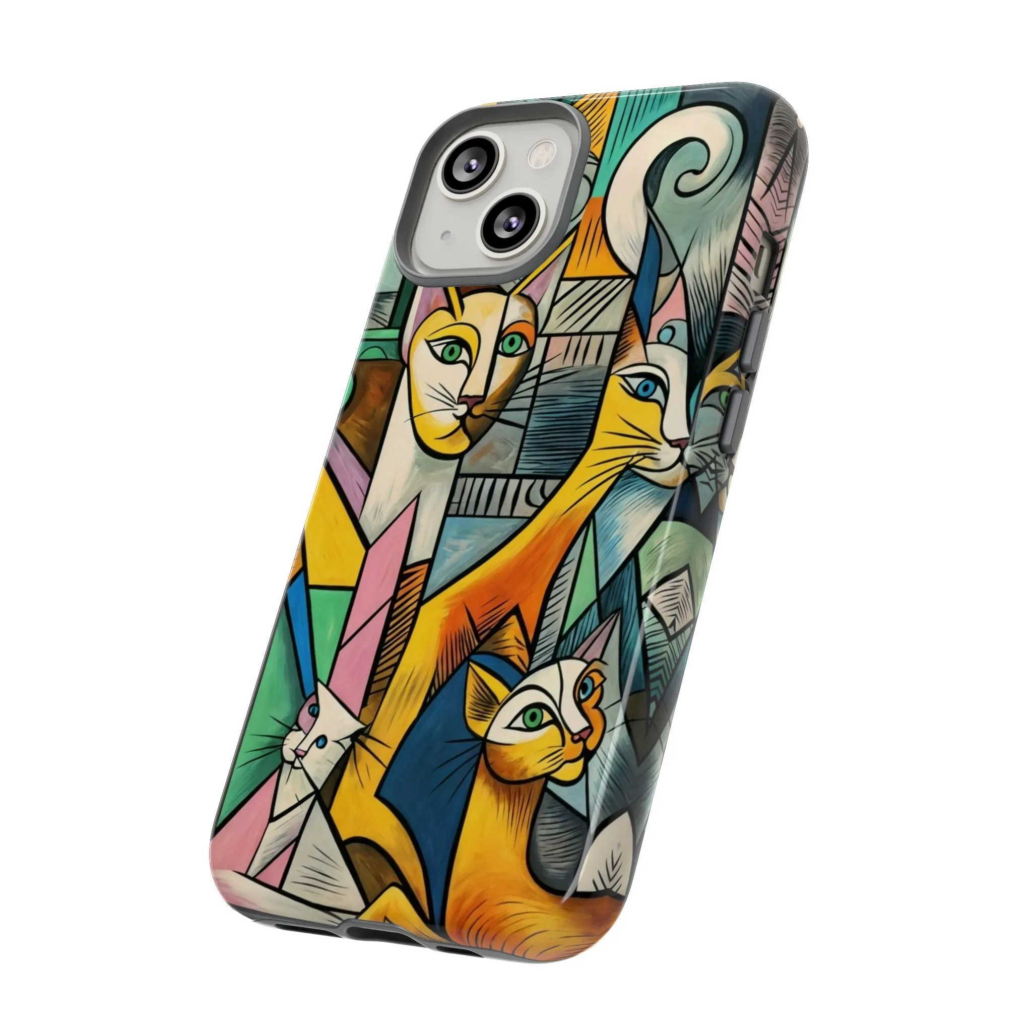 Picasso, cats, and cell phones collide in the most sarcastically stylish case you'll ever own