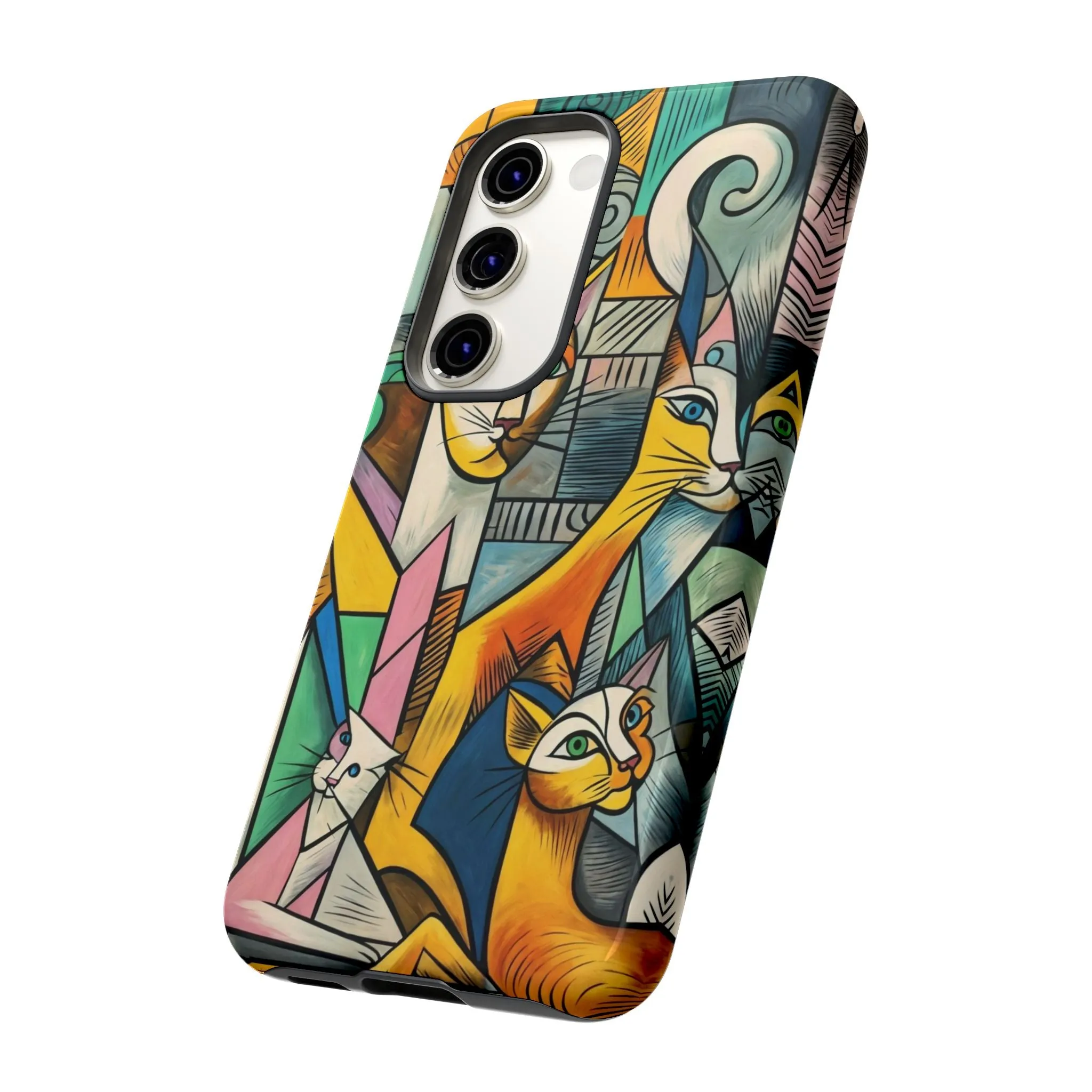 Picasso, cats, and cell phones collide in the most sarcastically stylish case you'll ever own