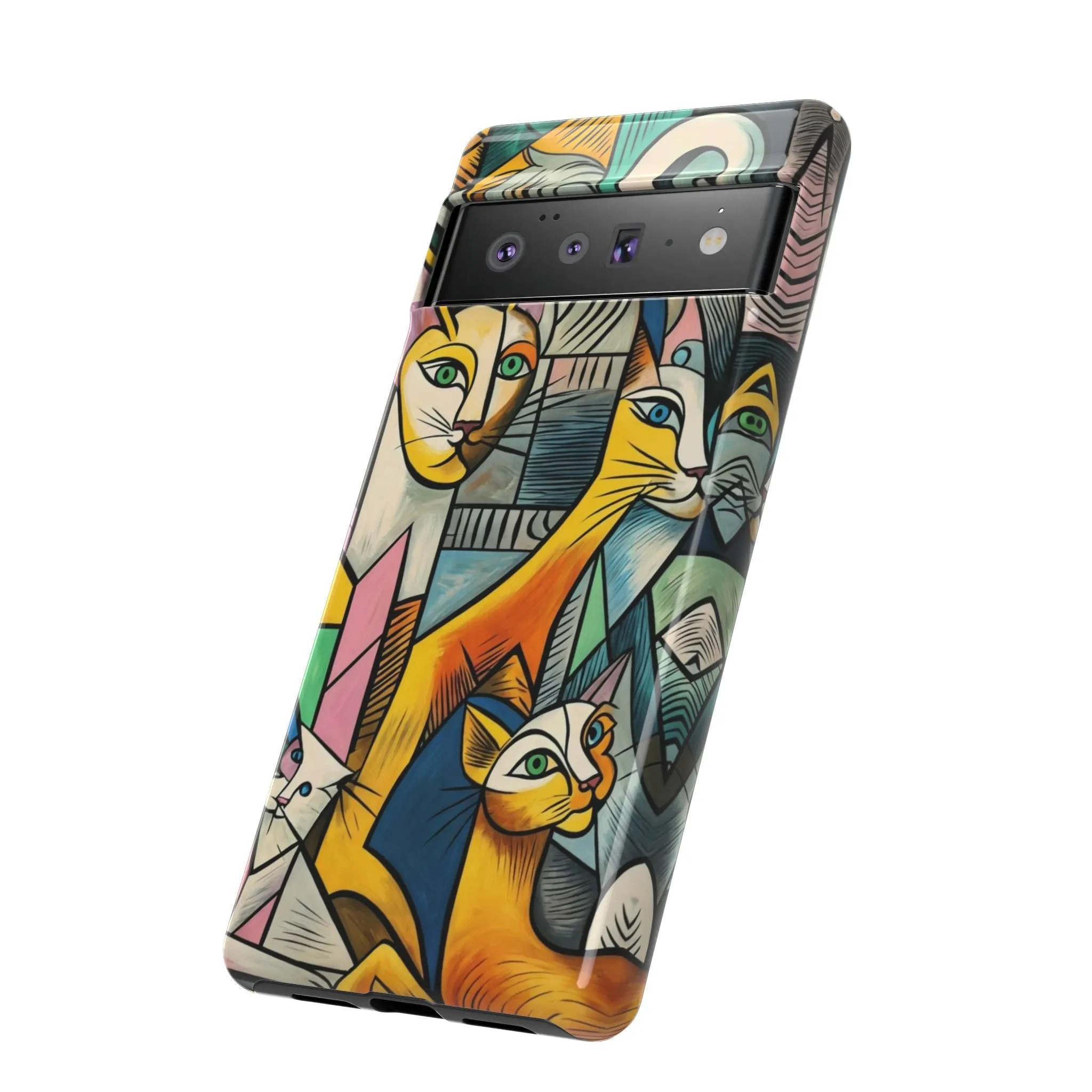 Picasso, cats, and cell phones collide in the most sarcastically stylish case you'll ever own
