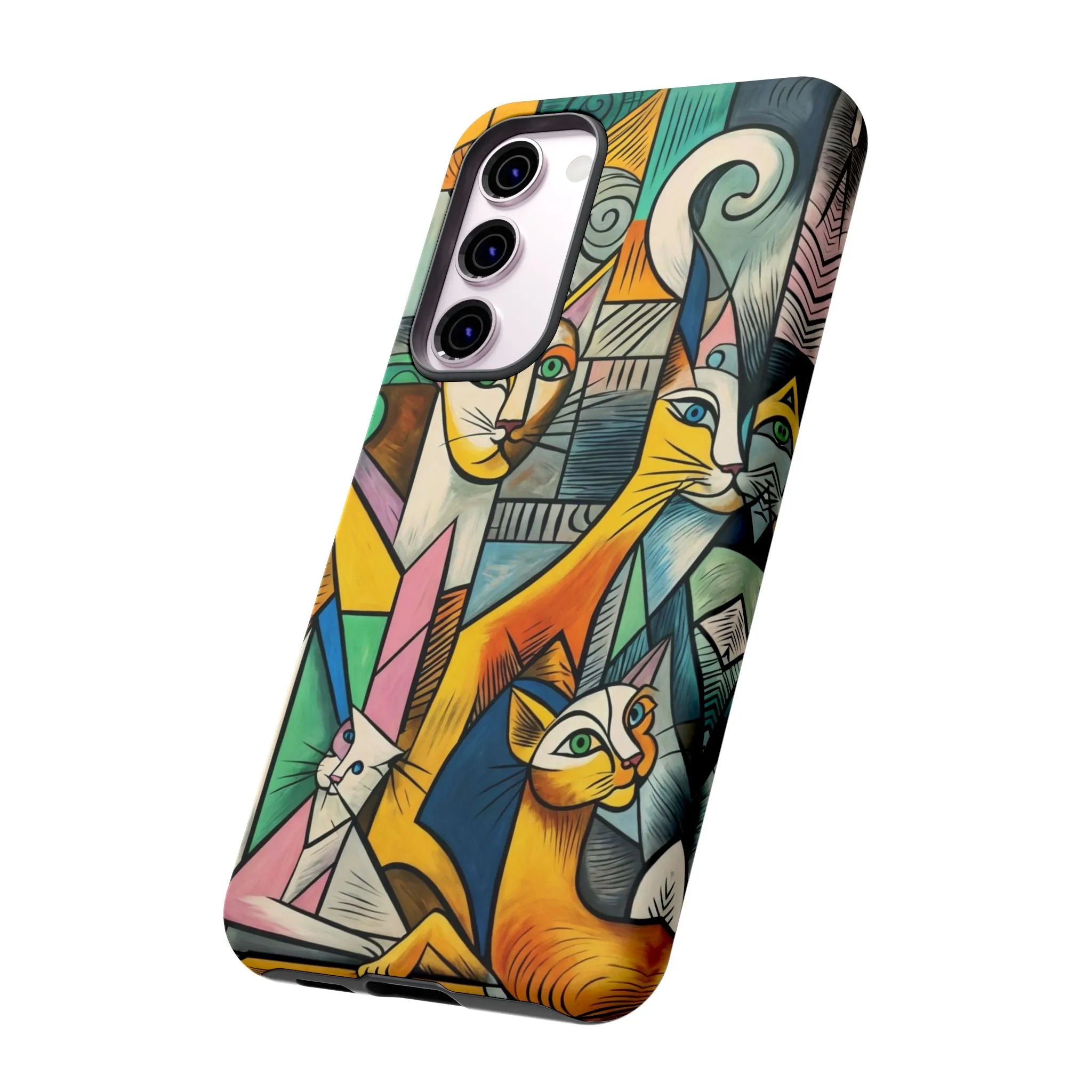 Picasso, cats, and cell phones collide in the most sarcastically stylish case you'll ever own