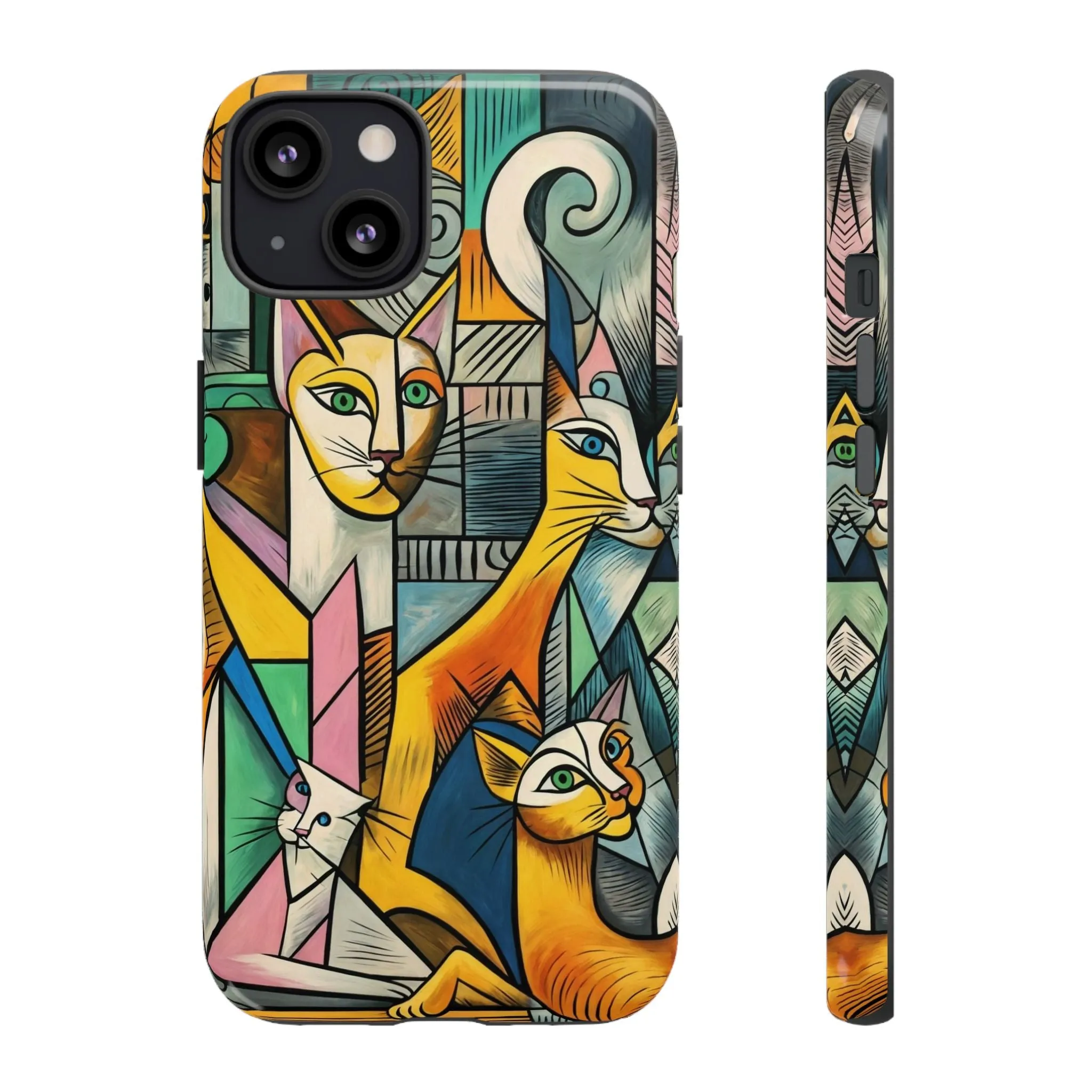 Picasso, cats, and cell phones collide in the most sarcastically stylish case you'll ever own