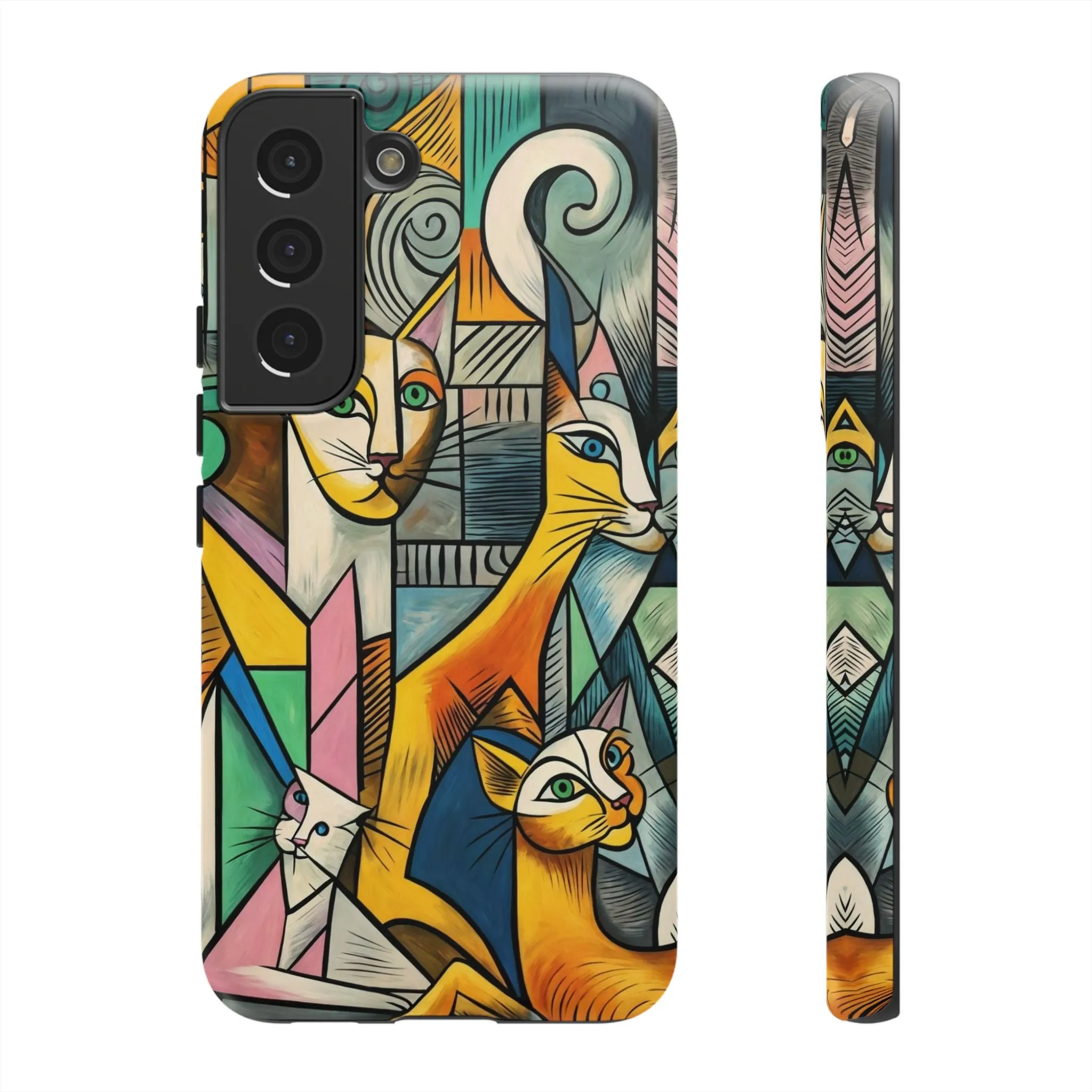 Picasso, cats, and cell phones collide in the most sarcastically stylish case you'll ever own