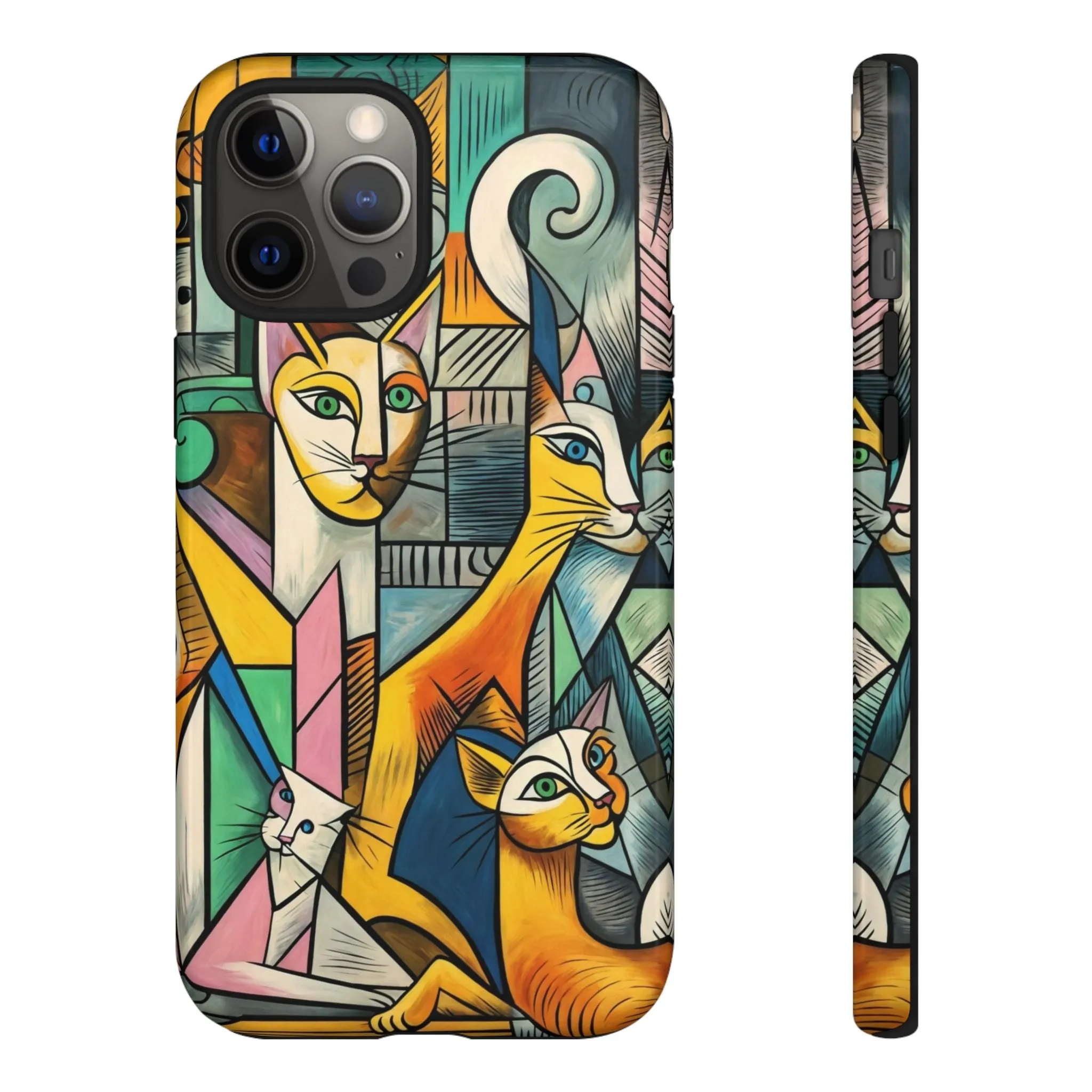 Picasso, cats, and cell phones collide in the most sarcastically stylish case you'll ever own