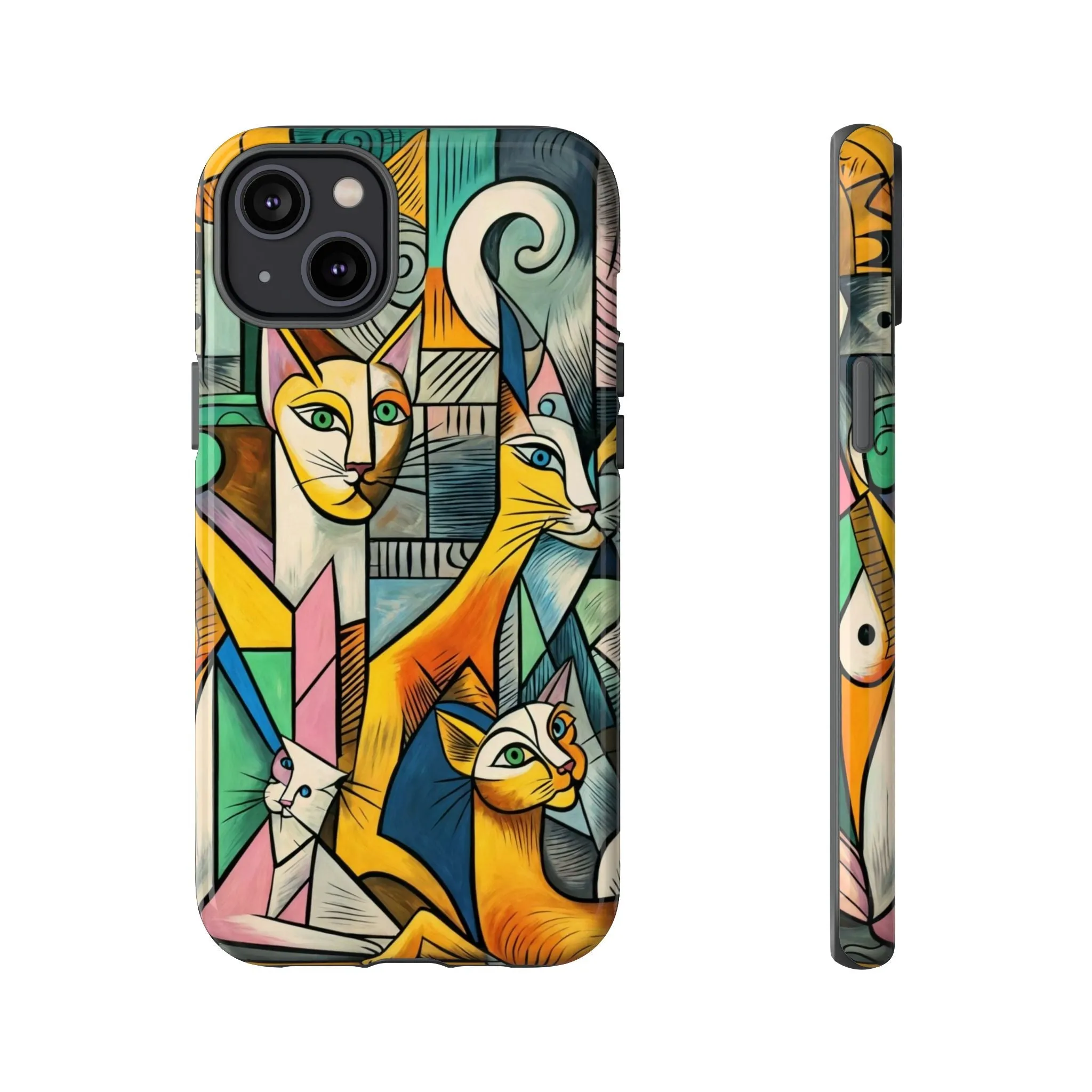 Picasso, cats, and cell phones collide in the most sarcastically stylish case you'll ever own