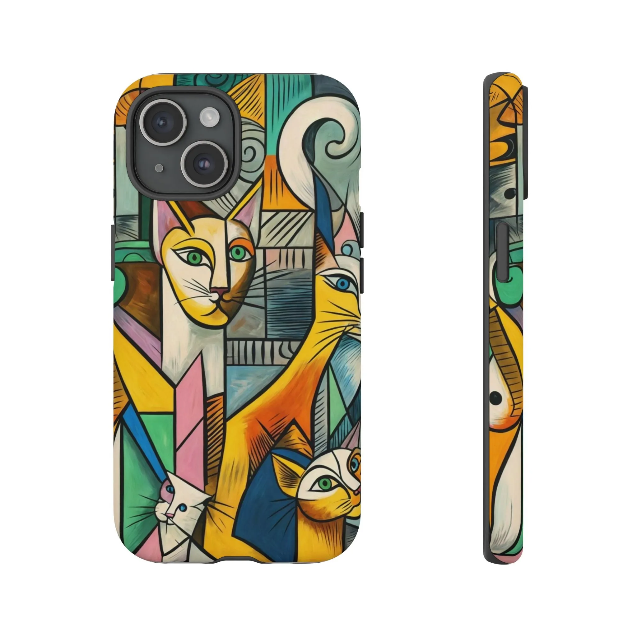 Picasso, cats, and cell phones collide in the most sarcastically stylish case you'll ever own