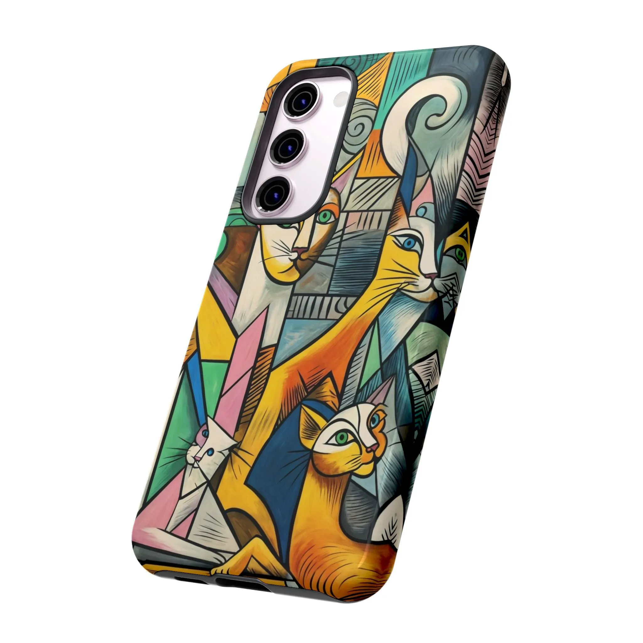 Picasso, cats, and cell phones collide in the most sarcastically stylish case you'll ever own