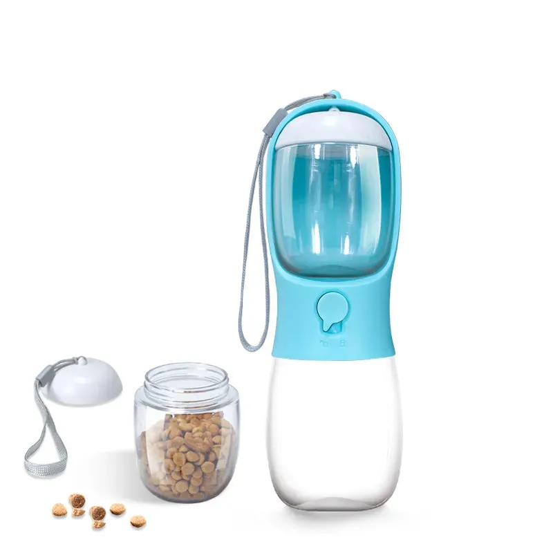 Portable Bottle for Dog Cat Travel Pet with Water Cup with Food Dispenser for your fur friend