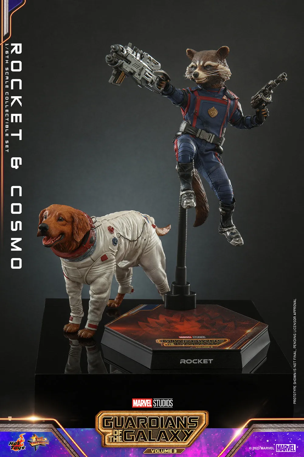 Rocket and Cosmo 1/6 Scale Figure Set by Hot Toys