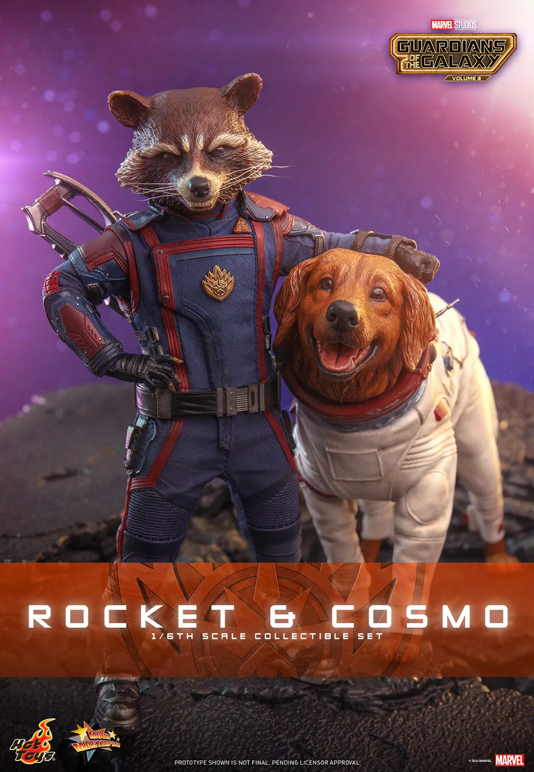 Rocket and Cosmo 1/6 Scale Figure Set by Hot Toys