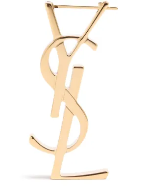 Saint Laurent   Chunky monogram mono earring 