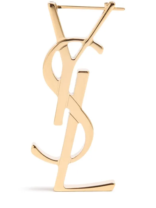Saint Laurent   Chunky monogram mono earring 