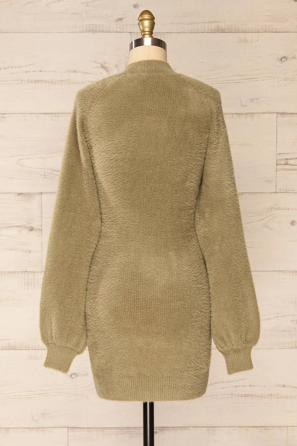 Sanlucar Sage | Long sleeve Knit Short Dress