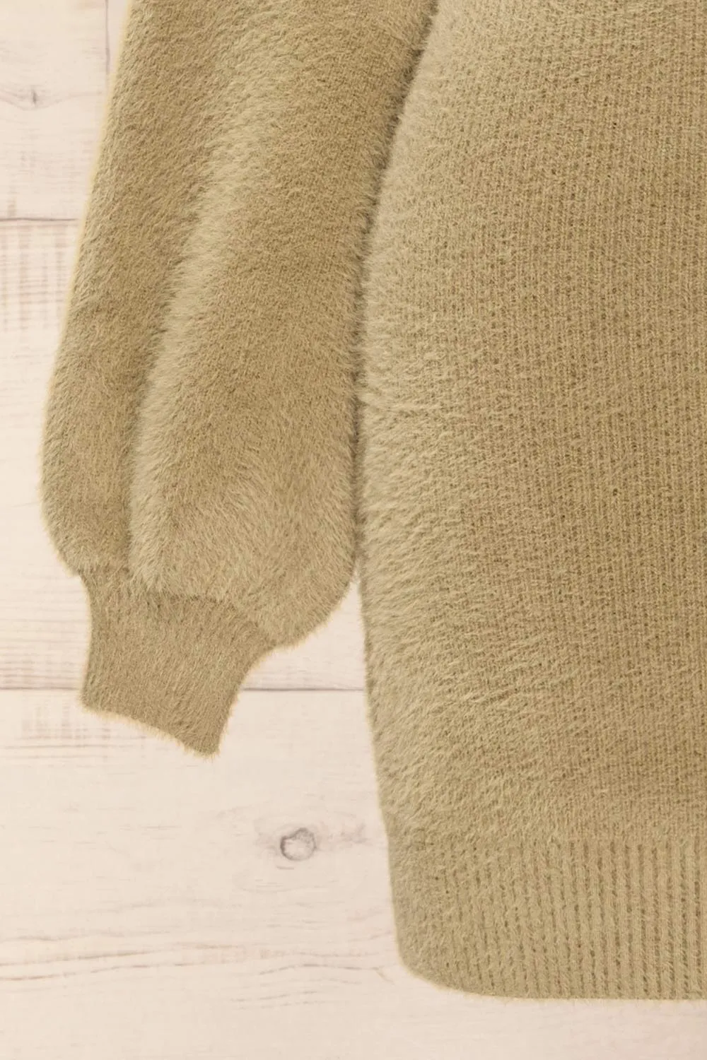 Sanlucar Sage | Long sleeve Knit Short Dress