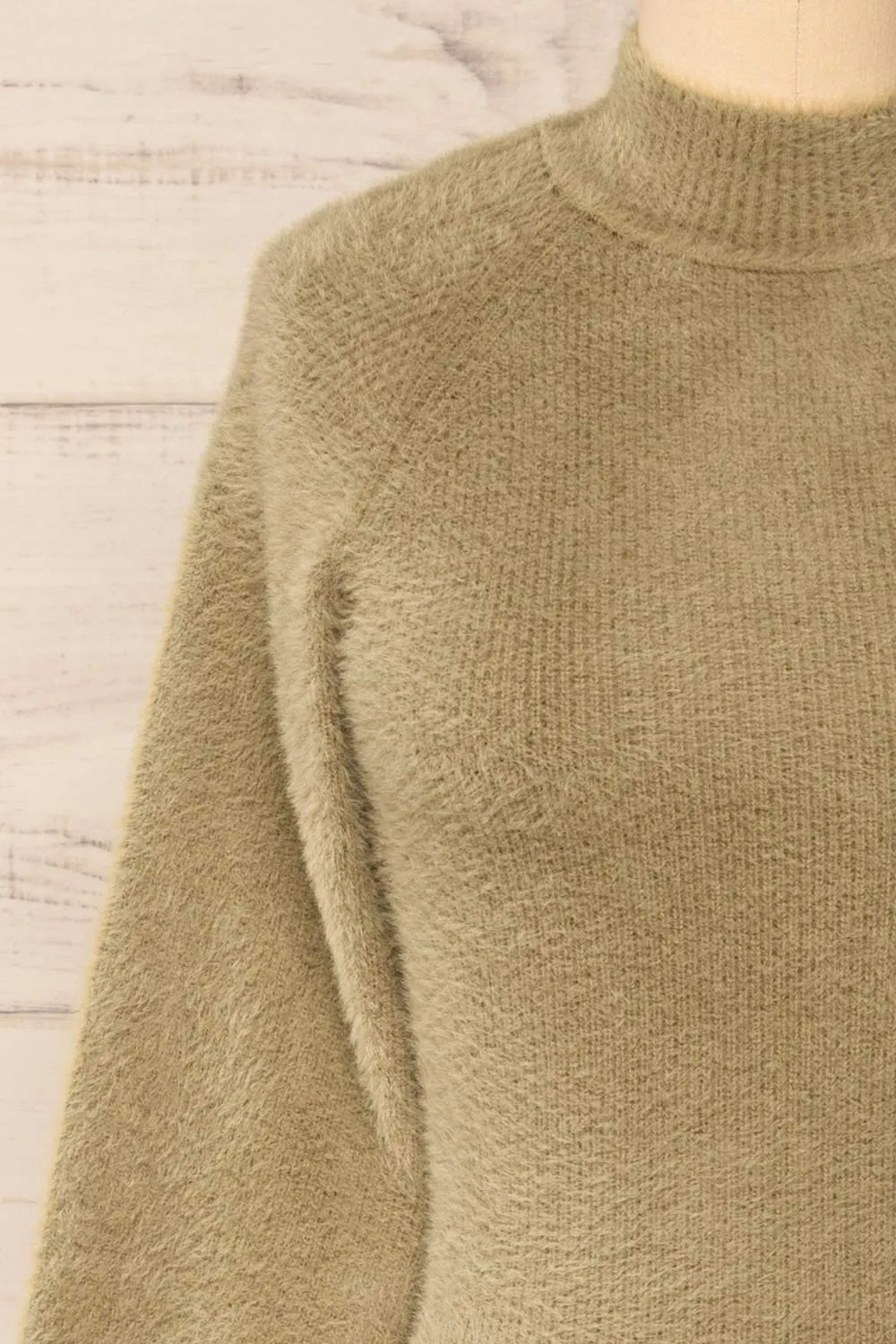 Sanlucar Sage | Long sleeve Knit Short Dress