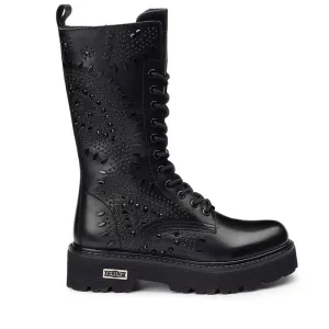Scarpe Donna CULT Slash 3915 Anfibi Alti in Pelle Nera