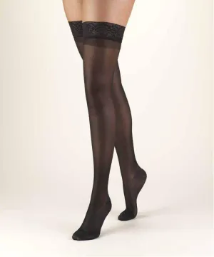 SECOND SKIN Women's Sheer 15-20 mmHg Thigh High Support Stockings