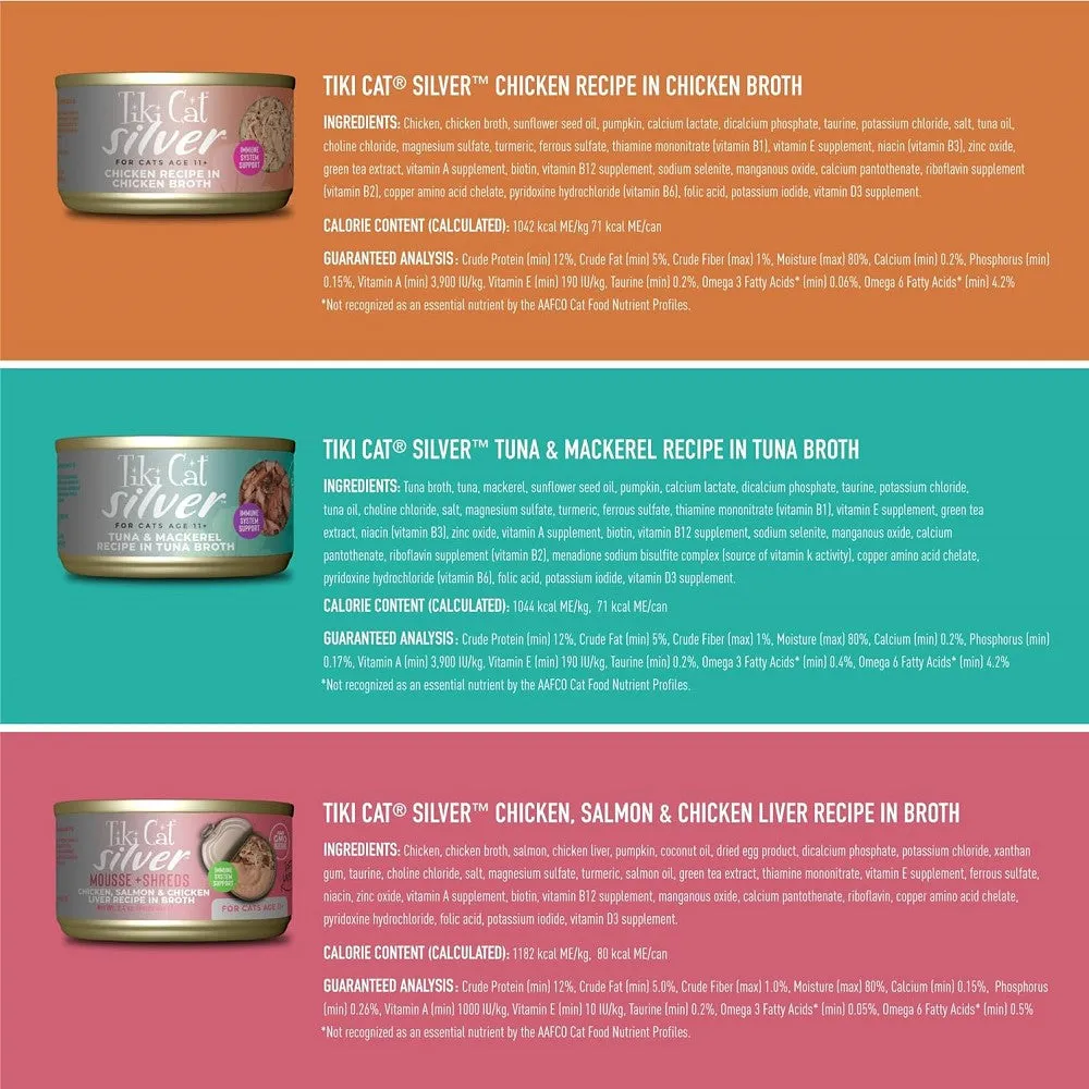 Silver Variety Pack With Immune System Support - Chicken Recipe In Chicken Broth Cat Can