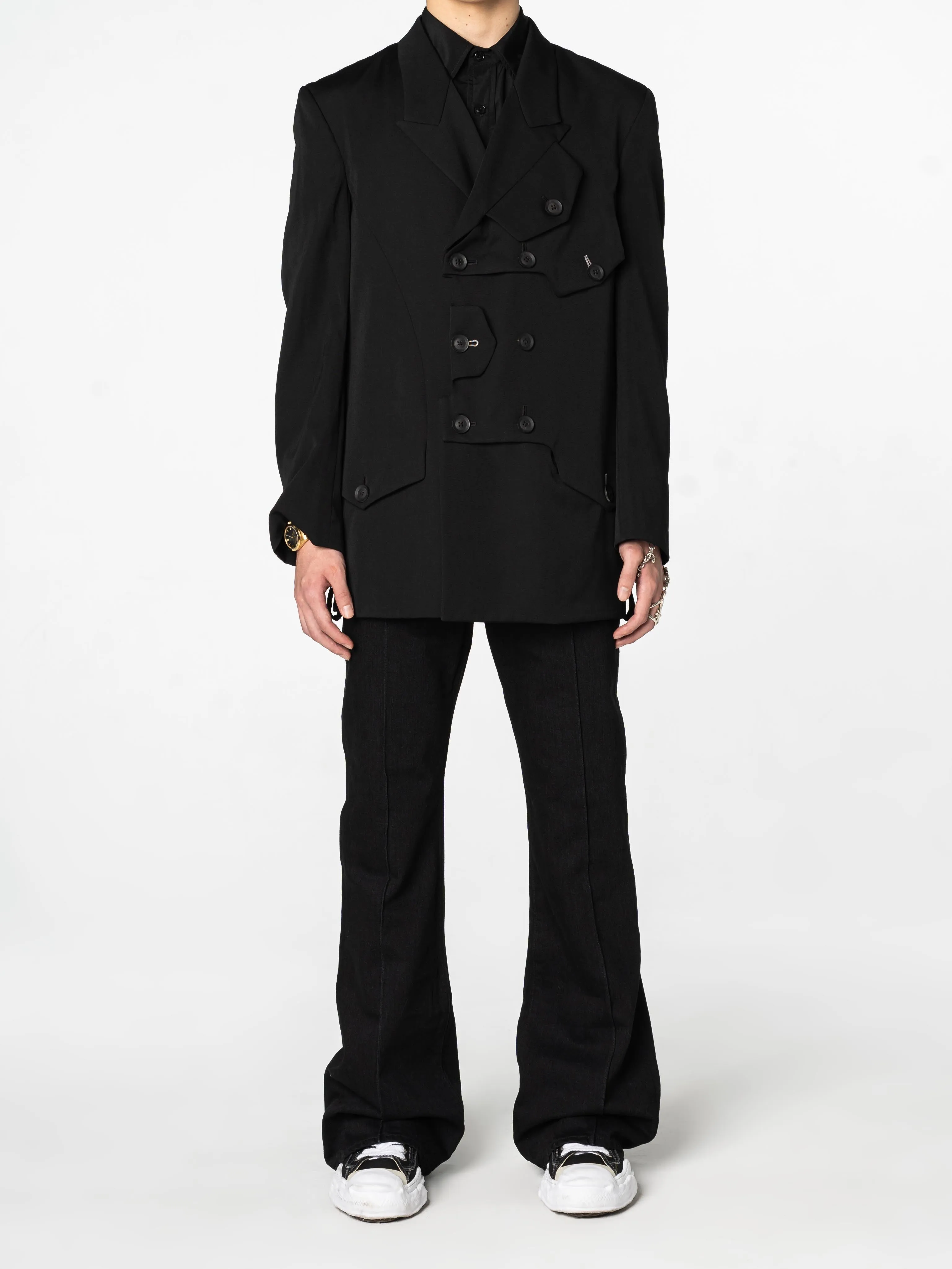 SS20 Gabardine Button Blazer