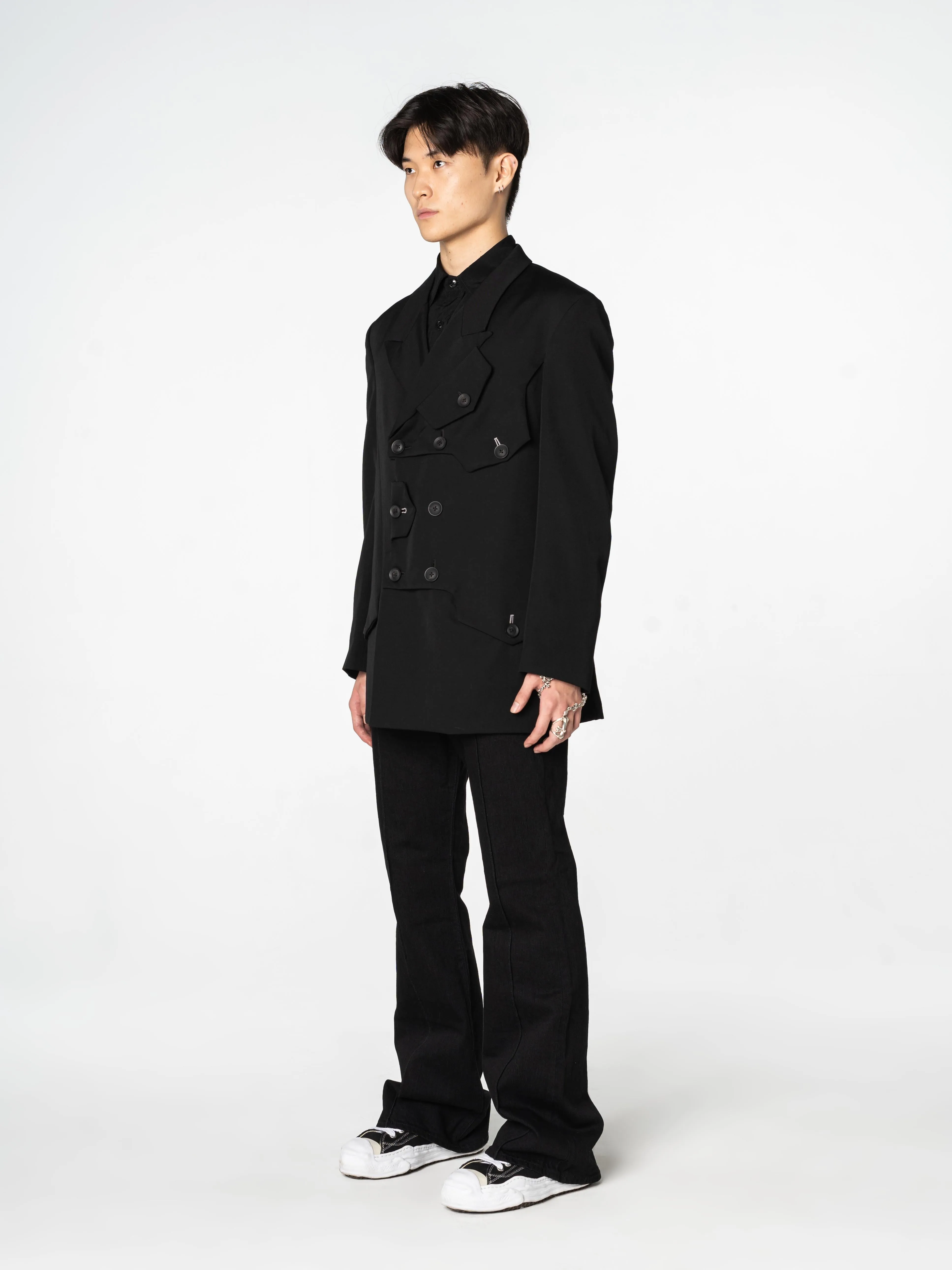 SS20 Gabardine Button Blazer