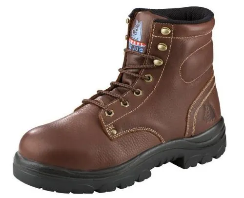 'Steel Blue' Men's 6" Argyle ESD Steel Toe - Brown / Oak