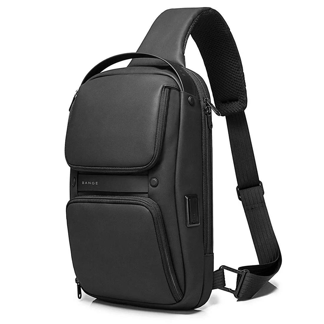 The Clownfish Men's and Women's Sling Bag (Black)