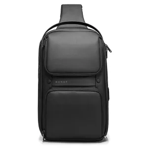 The Clownfish Men's and Women's Sling Bag (Black)