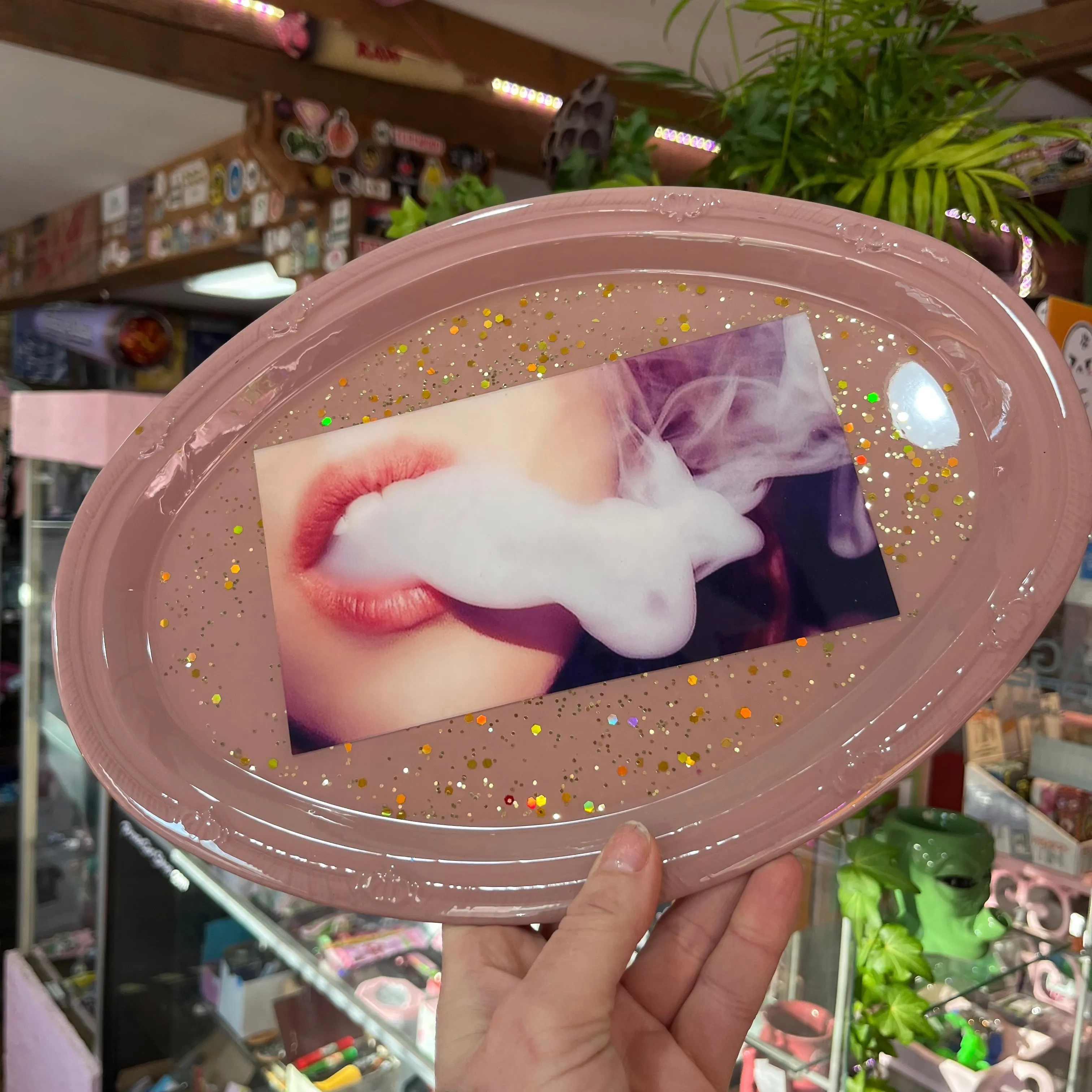 Trail of Glitter Rolling Tray