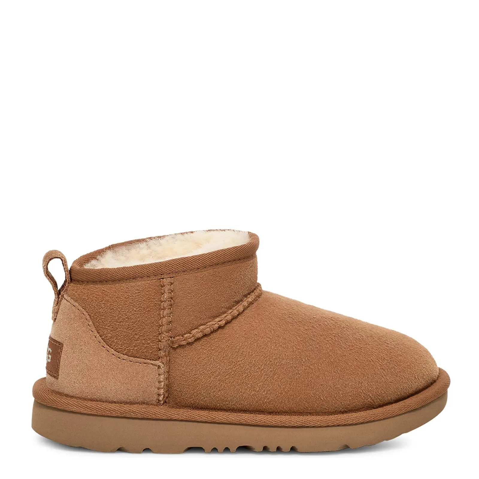 UGG Unisex-Child Classic Ultra Mini Boot, Chestnut
