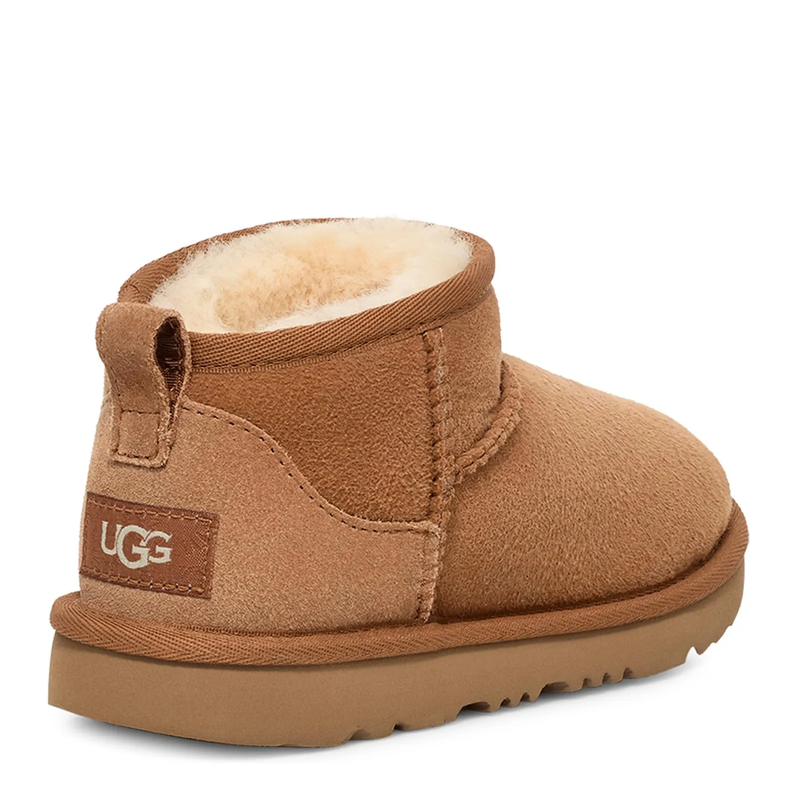 UGG Unisex-Child Classic Ultra Mini Boot, Chestnut