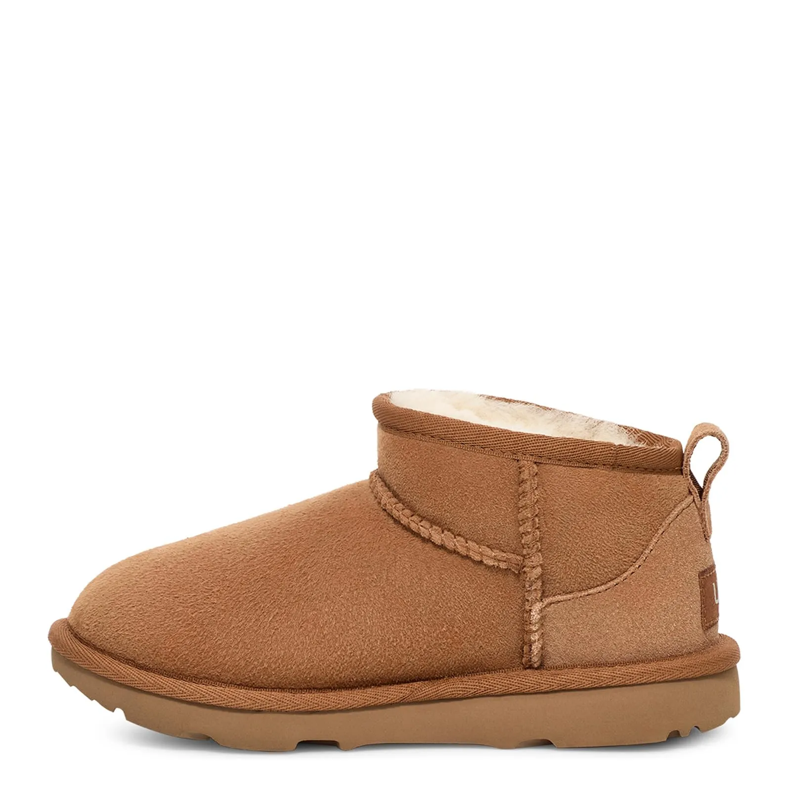 UGG Unisex-Child Classic Ultra Mini Boot, Chestnut