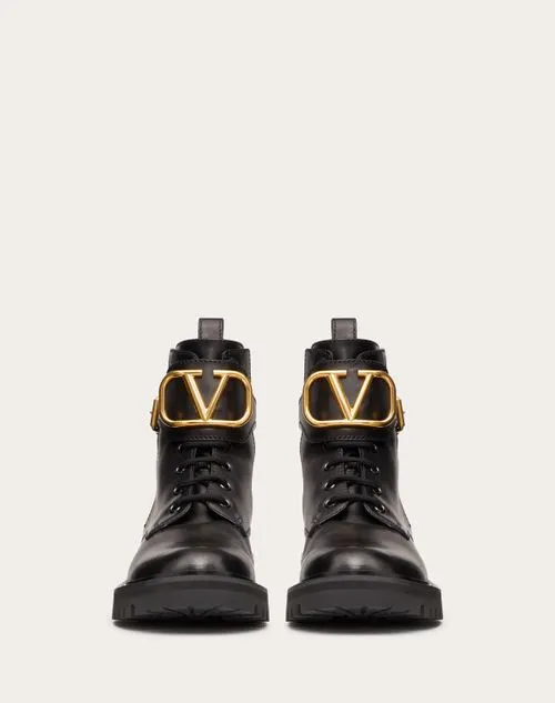 VLOGO SIGNATURE CALFSKIN COMBAT BOOT 35MM / .8 IN.
