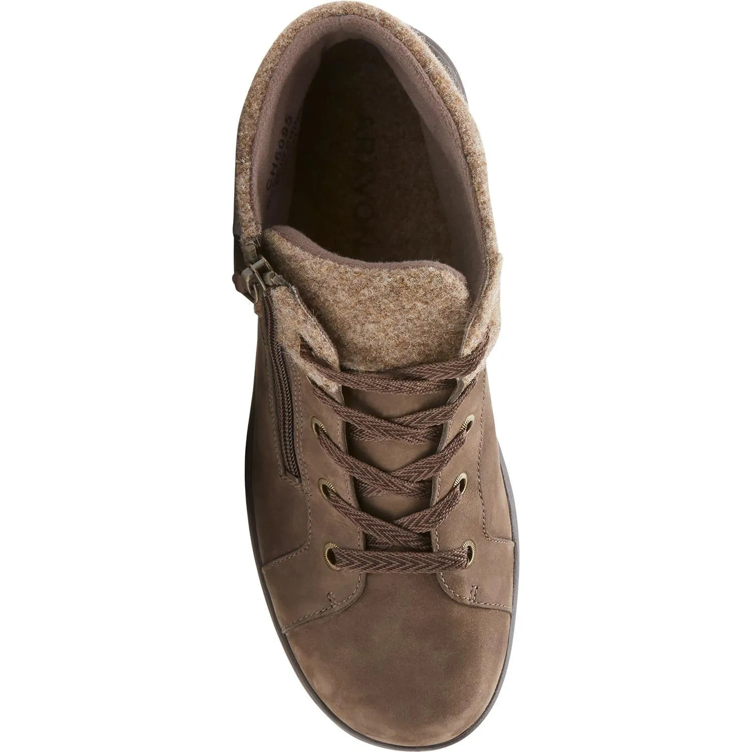 Women's Aravon Rev Stridarc Waterproof Low Boot Brown Nubuck