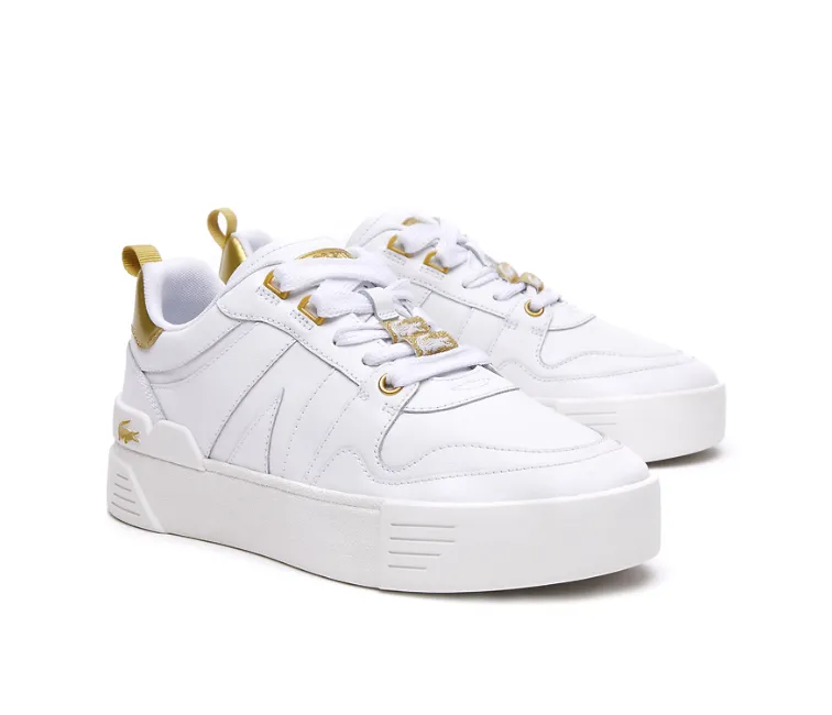 Women's Lacoste L002 (White/Gold)